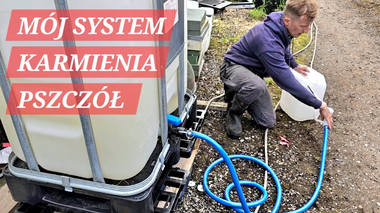 JAK BEDE KARMIŁ ODKLADY, Mój system karmienia pszczół. #pszczoły #pszczelarz #pompa