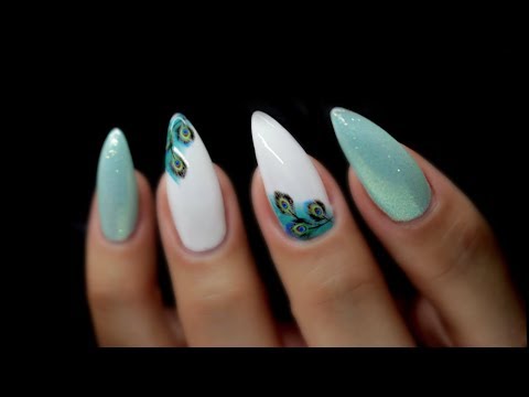 Falling Feather Nail Art Stickers (Available in Gold or Silver)