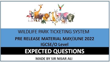Pre Release Material May June 2022 Computer Science expected questions | O Level IGCSE