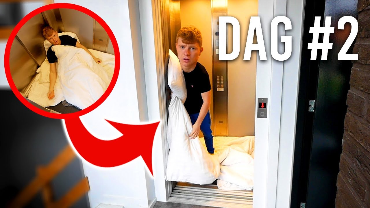 12 UUR OVERLEVEN IN LIFT! **TE KLEIN**