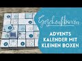 Adventskalender als mit kleinen Boxen mit dem Envelope Punch Board selber basteln