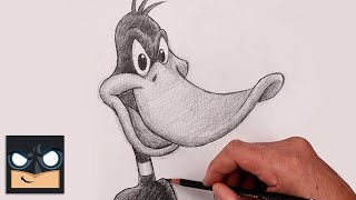 how to draw daffy duck sketch tutorial