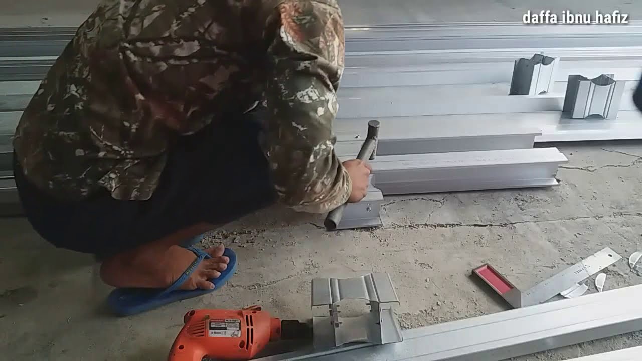 cara bikin  tiang kanopi dari  baja  ringan  YouTube