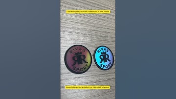 Custom hologram patches for Garments Iron on team badge #logoprint #irononpatch #sportslogos #3dlogo