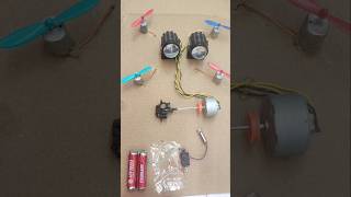 fog light and High RPM Drone motor powering with use gearbox and crossless motor #science #tech