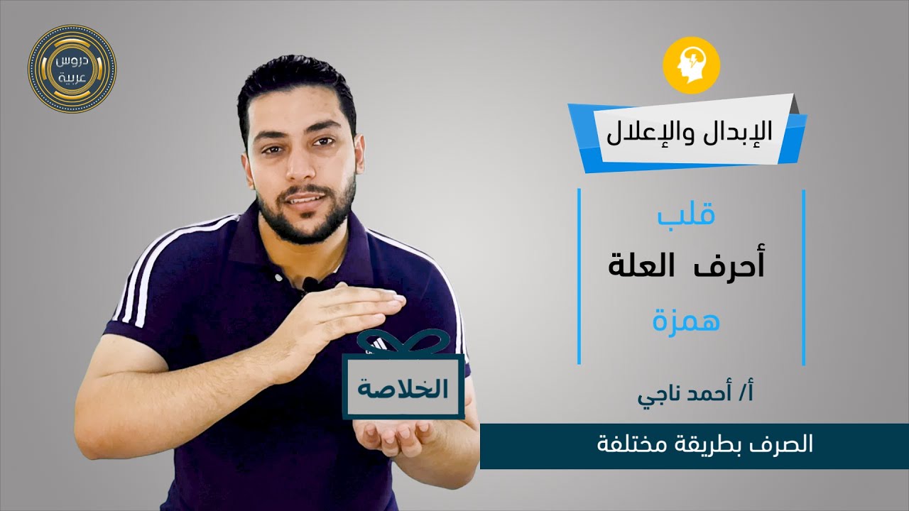 الإبدال والإعلال - مواضع قلب أحرف العلة (الألف - الواو - الياء) همزة - بطريقة سهلة جدا- دروس عربية