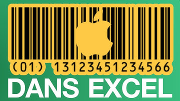 Comment créer des CODES BARRES dans EXCEL sur un MAC (APPLE)