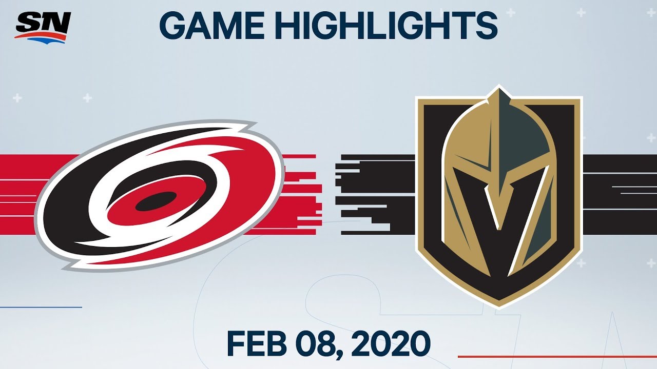 NHL Highlights | Hurricanes vs Golden Knights - Feb. 08, 2020 - YouTube