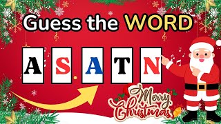 Christmas Quiz | Unscramble the Christmas Cheer: Guess the Festive Word | Learn and Grow