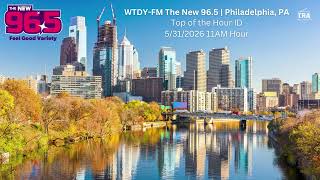 WTDY-FM The New 96.5 - Top of the Hour ID - 5/31/2026 11AM