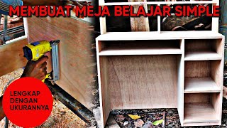 CARA MEMBUAT MEJA BELAJAR SIMPLE | PLUS UKURANNYA | MENGGUNAKAN BLACKBOARD