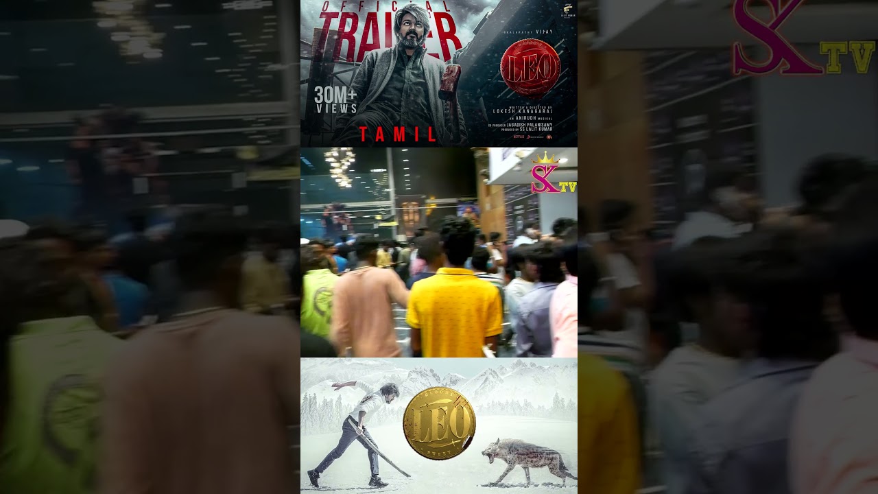 LEO - Official Trailer 30 Million Views | Thalapathy Vijay | Lokesh | Leo Trailer Tamil 