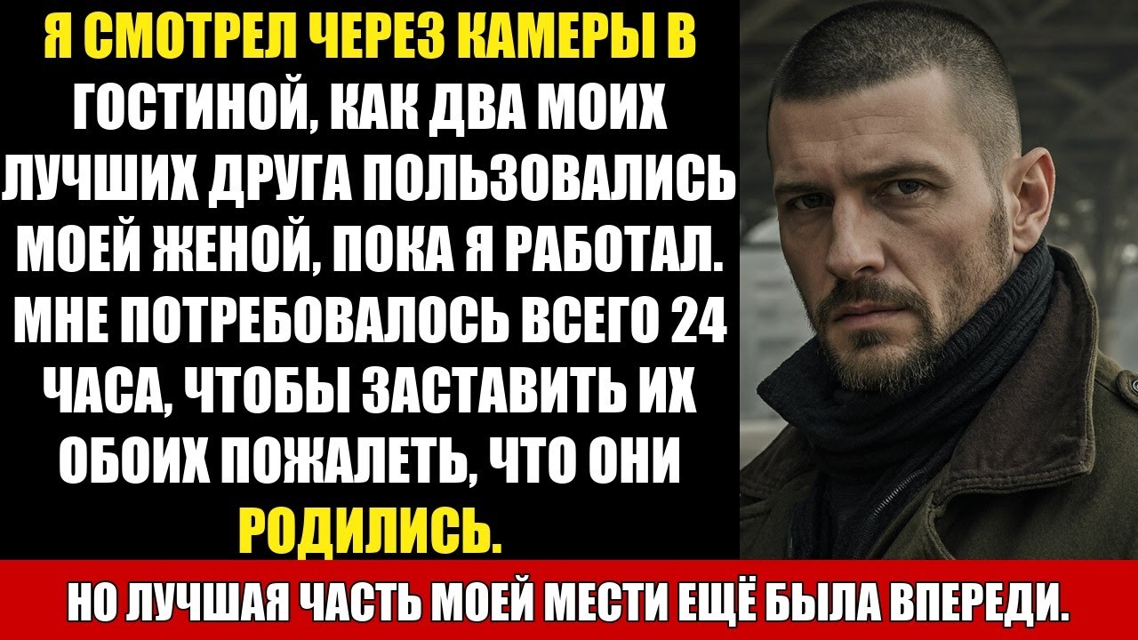 Я СМОТРЕЛ ЧЕРЕЗ КАМЕРЫ В ГОСТИНОЙ, КАК ДВА МОИХ ЛУЧШИХ ДРУГА ПОЛЬЗОВАЛИСЬ МОЕЙ ЖЕНОЙ, ПОКА Я...
