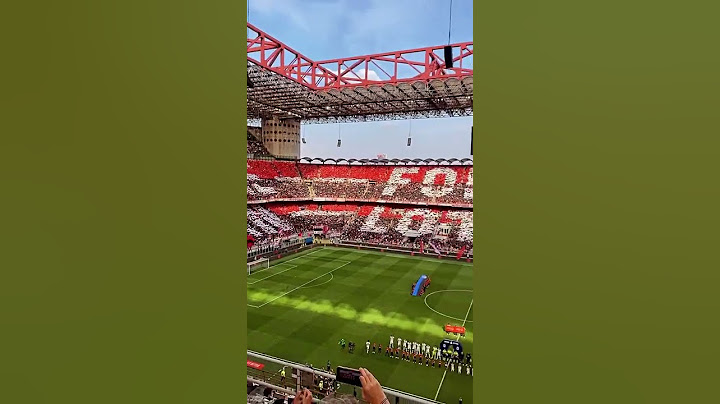COREOGRAFIA SPETTACOLARE SAN SIRO TUTTO ROSSONERO: Milan - Atalanta (15-05-2022)