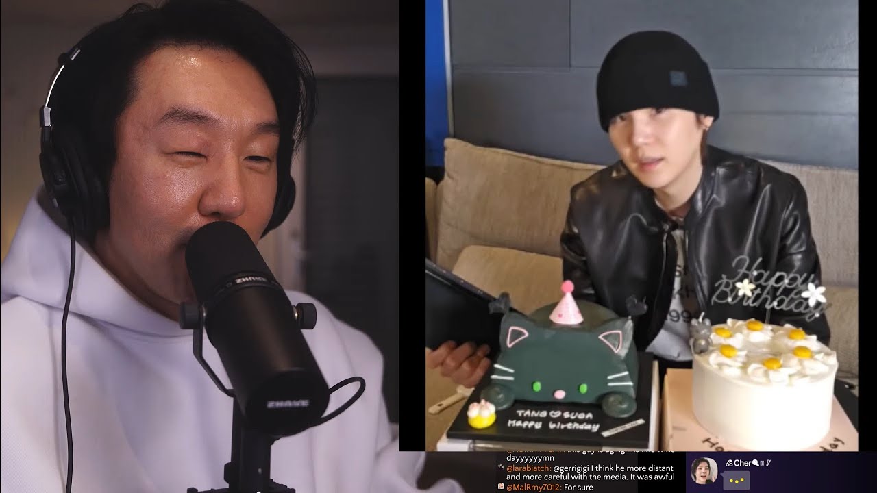 V & SUGA WEVERSE LIVE TRANSLATED - YouTube