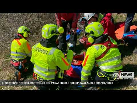 DICIOTTENNE PERDE IL CONTROLLO DEL PARAPENDIO E PRECIPITA AL SUOLO | 05/04/2023