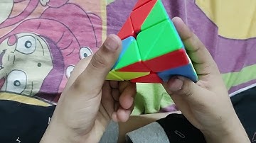 How to solve Pyraminx Cube without formula in Telugu # solving Pyraminx Cube