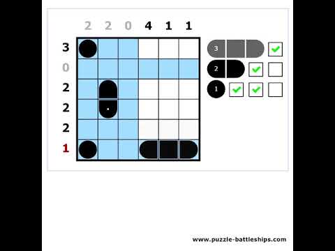 Battleships Tutorial - #2 Solving a Battleships Puzzle