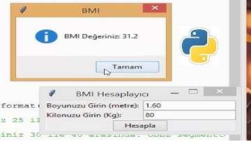 BMI Hesaplayıcı (Python) - BMI Calculator with Python