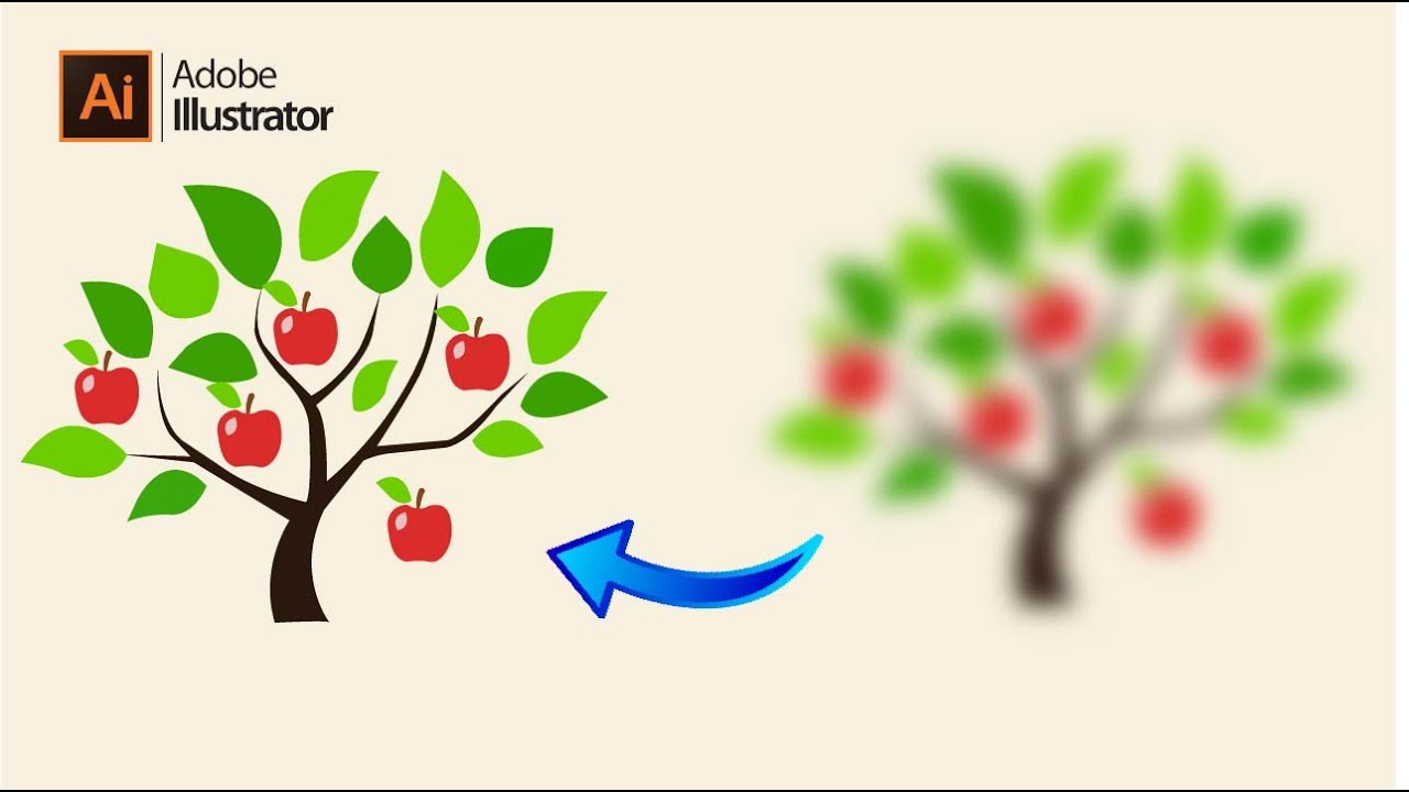 How to graft an apple vector in adobe illustrator.. - YouTube