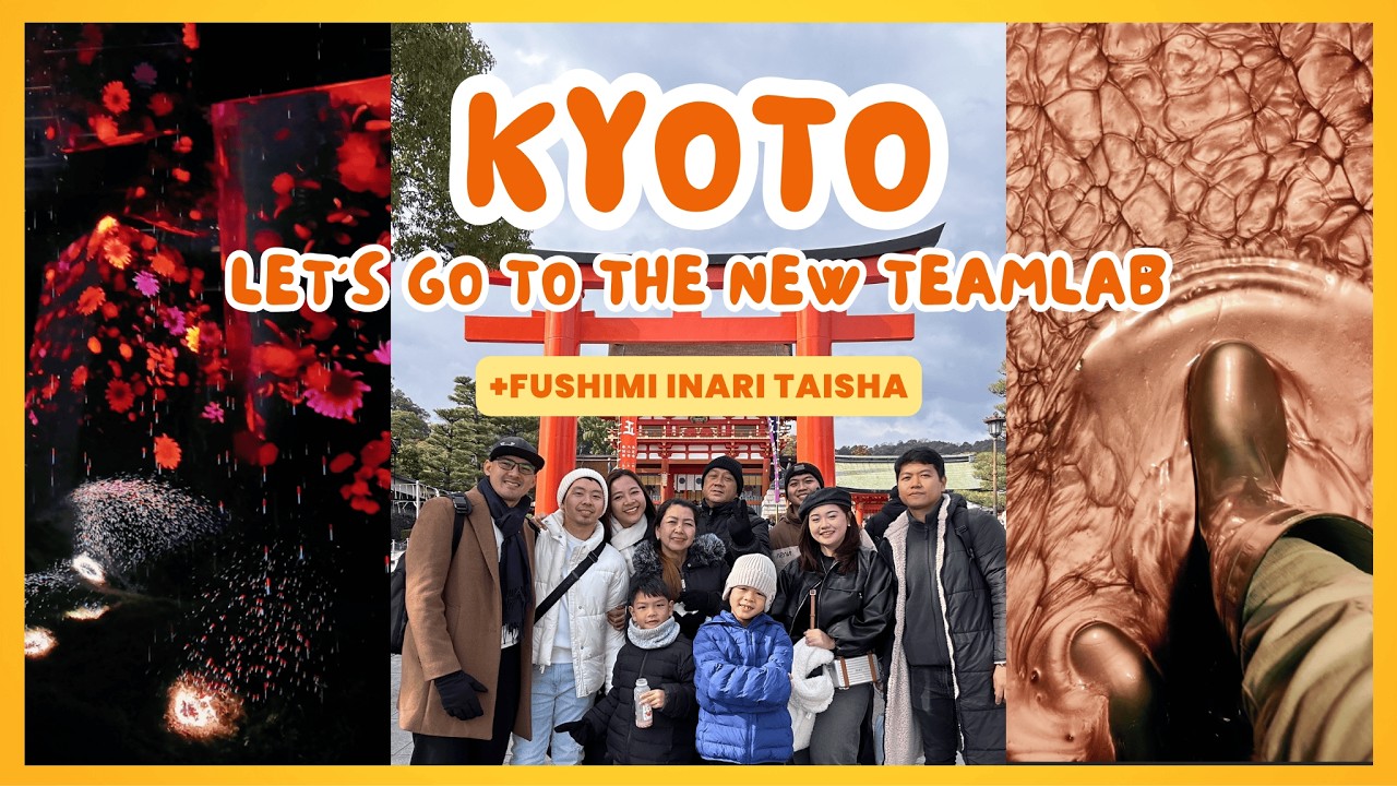 Kyoto Day! Let's Visit the New teamLab Biovortex! Amazing New Artworks! 🇯🇵✨