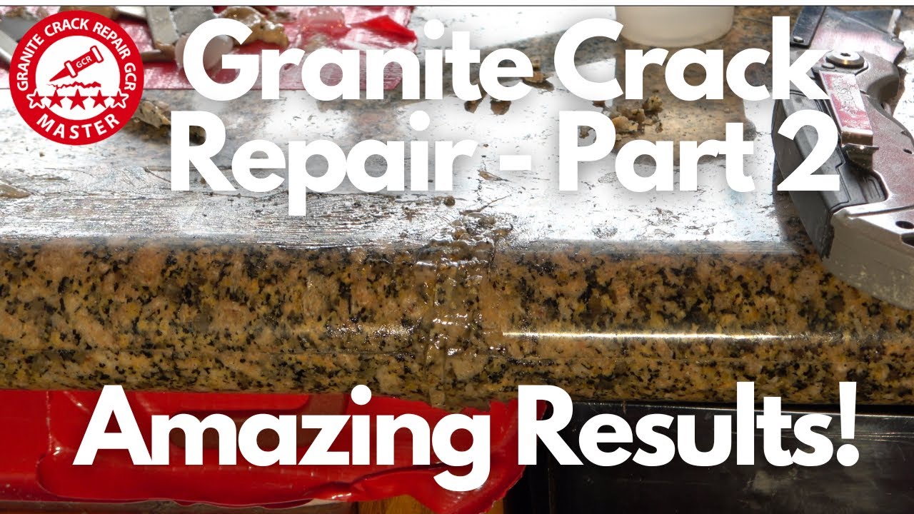 Epoxy Stone Repair - Granite Countertop - Artistic Epoxy Repair 