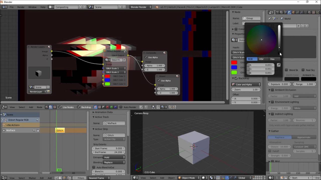 Blender Easy Glitch Tutorial + FREE FX setup for Intros! YouTube