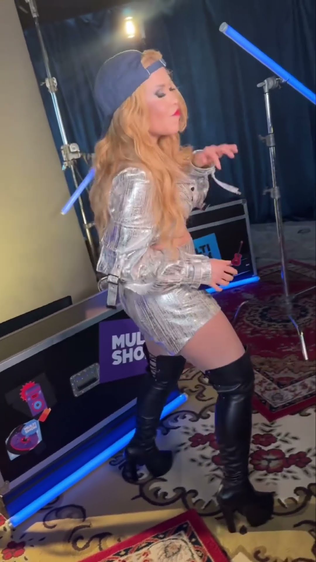 Joelma nos bastidores do Multishow