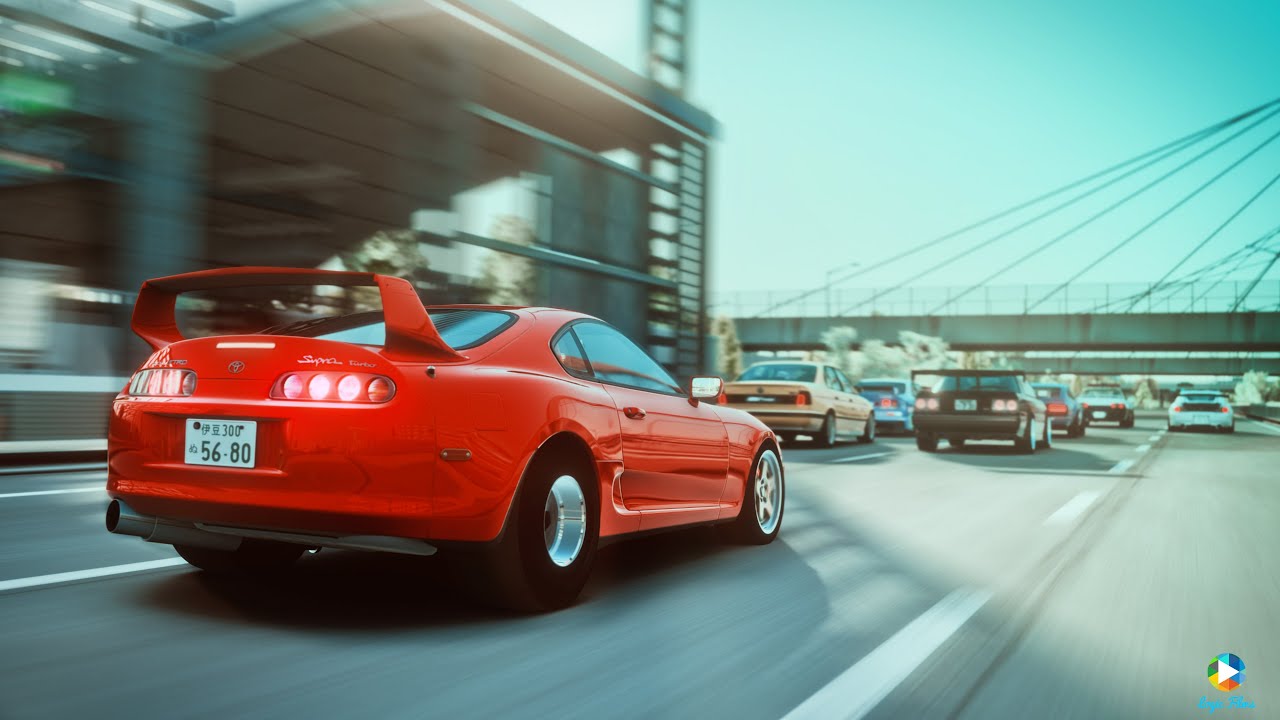 Assetto Corsa - STREET RACING with a 1200 HP Toyota Supra [VR]