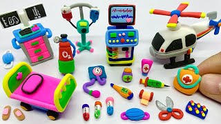 DIY Miniature Items For Doctor | DIY How To Make Miniature Doctor Set With Polymer Clay
