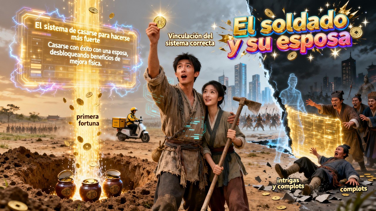 Repartidor viaja al pasado, activa sistema y se vuelve imparable.【El soldado y su esposa】