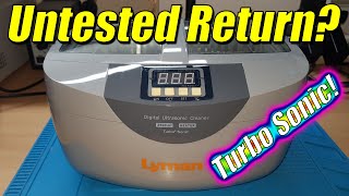 Lyman Turbo Sonic Ultrasound Cleaner - "Untested Customer Return" - [Repair]
