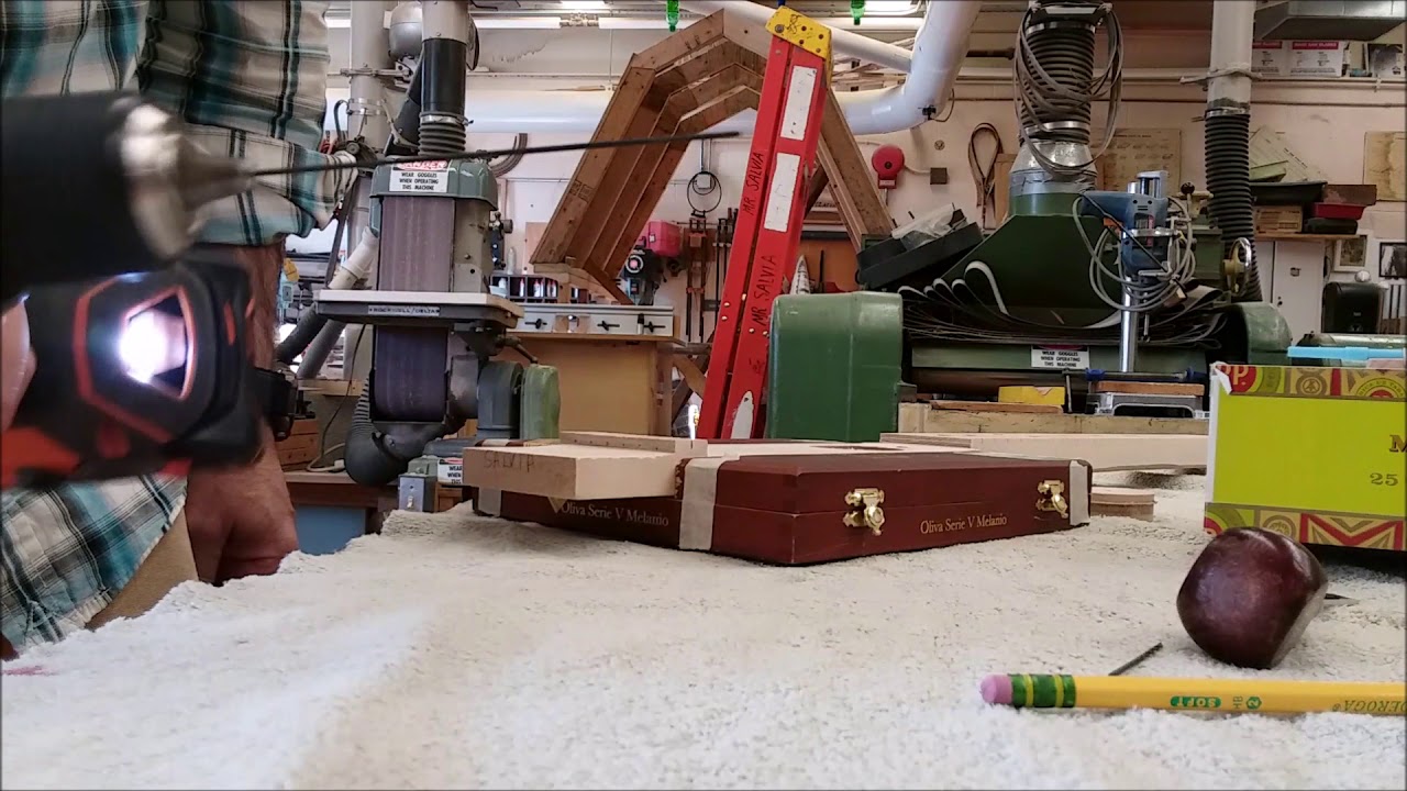 Guitar Mark and Drill the string holes