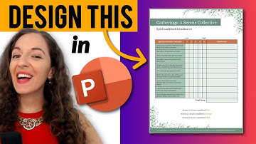 How to Design Worksheets in Powerpoint: Make a Self-Assessment Form
