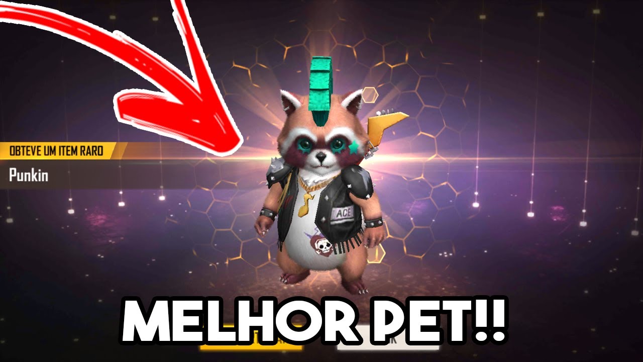 TESTEI O NOVO PET PUNKIN NO FREE FIRE!! GANHEI DE GRAÇA ...
