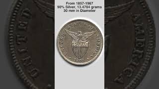 1903 50 Centavos Silver Coin Filipinas Philadelphia Mint #Shorts