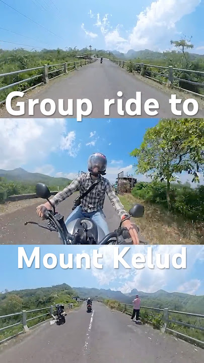🏍️ Group ride to Mount Kelud 🏍️ #motovlog