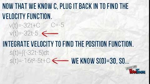 AP Calc: Position, Velocity, & Acceleration