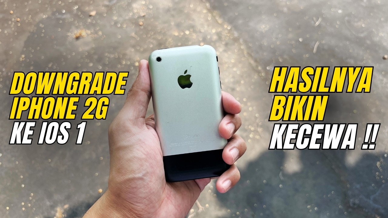 HASILNYA BIKIN KECEWA ☹️ ‼️ Mencoba Downgrade iPhone 2G ke iOS 1.0 ...