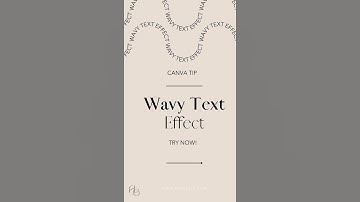 💥Wavy Text Effect! Save this for later!!!💥 Canva tips and tricks #shorts