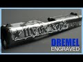 Gun Slide Engraving | Tattered American Flag Design
