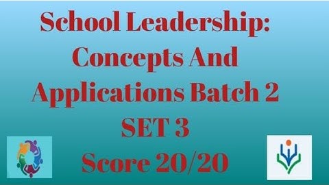 School Leadership:Concepts and Applications