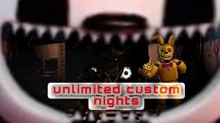 playing unlimited custom nights with the phantom animatronics and golden Freddy's