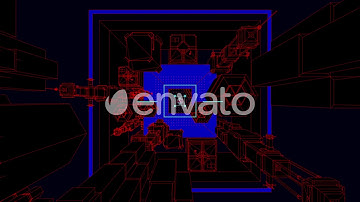 Sci Fi Industrial Vj Loop Space Tunnel