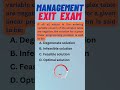 Management Exit Exam 2016 by MOE: Part 1: #management #business #administration #2023 #exit #exam