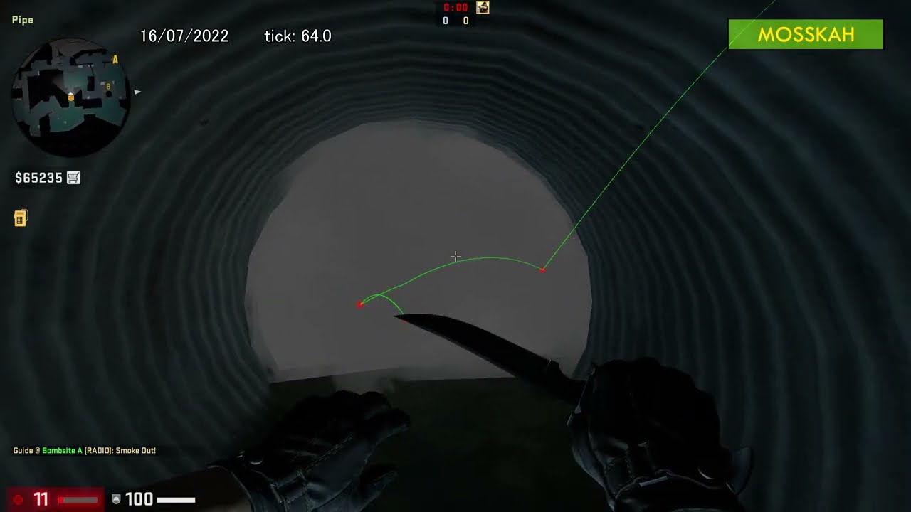 How to Smoke Pipe on Overpass, option 2 CSGO YouTube