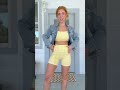 Summer mom outfit inspo! This gingham biker shorts set is absolutely darling! I’m 5’3” 124lbs in the