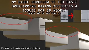 My workflow to Fix Basic 3D Baking Overlapping Issues Artifacts - 2023 - Self-Reference Notes