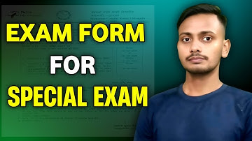 Examination Form For Special Exam 2025 | UG 5th, 6th Sem Back Form | Special Back Exam Form 2025