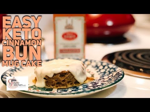 Keto Cinnamon Bun Mug Cake